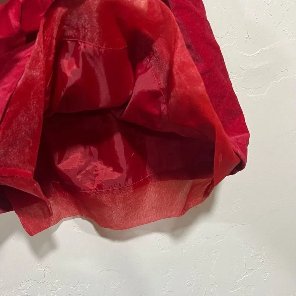 Old Navy Baby Girl Red Velvet Dress 18-24mo